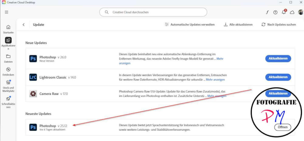 Oktober Updates von Adobe für Lightroom, Photoshop und Camera RAW