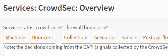 Install Crowdsec at the source on the OPNSense