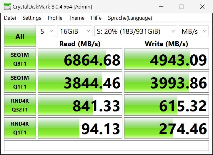 New desktop PC part III (performance data)